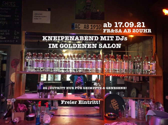 Foto - Event - 2 G - Kneipenabend im Goldenen Salon