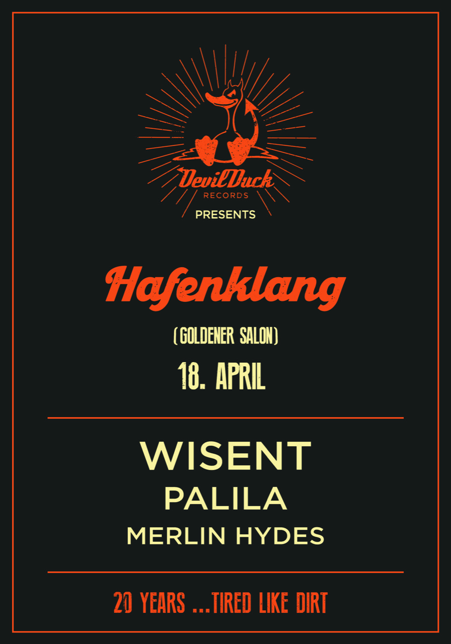 Foto - Event - DevilDuck Records präsentiert: Wisent (Post-HC, Leipzig) + Palila (Indie-Rock) + Merlin Hydes (Blues)