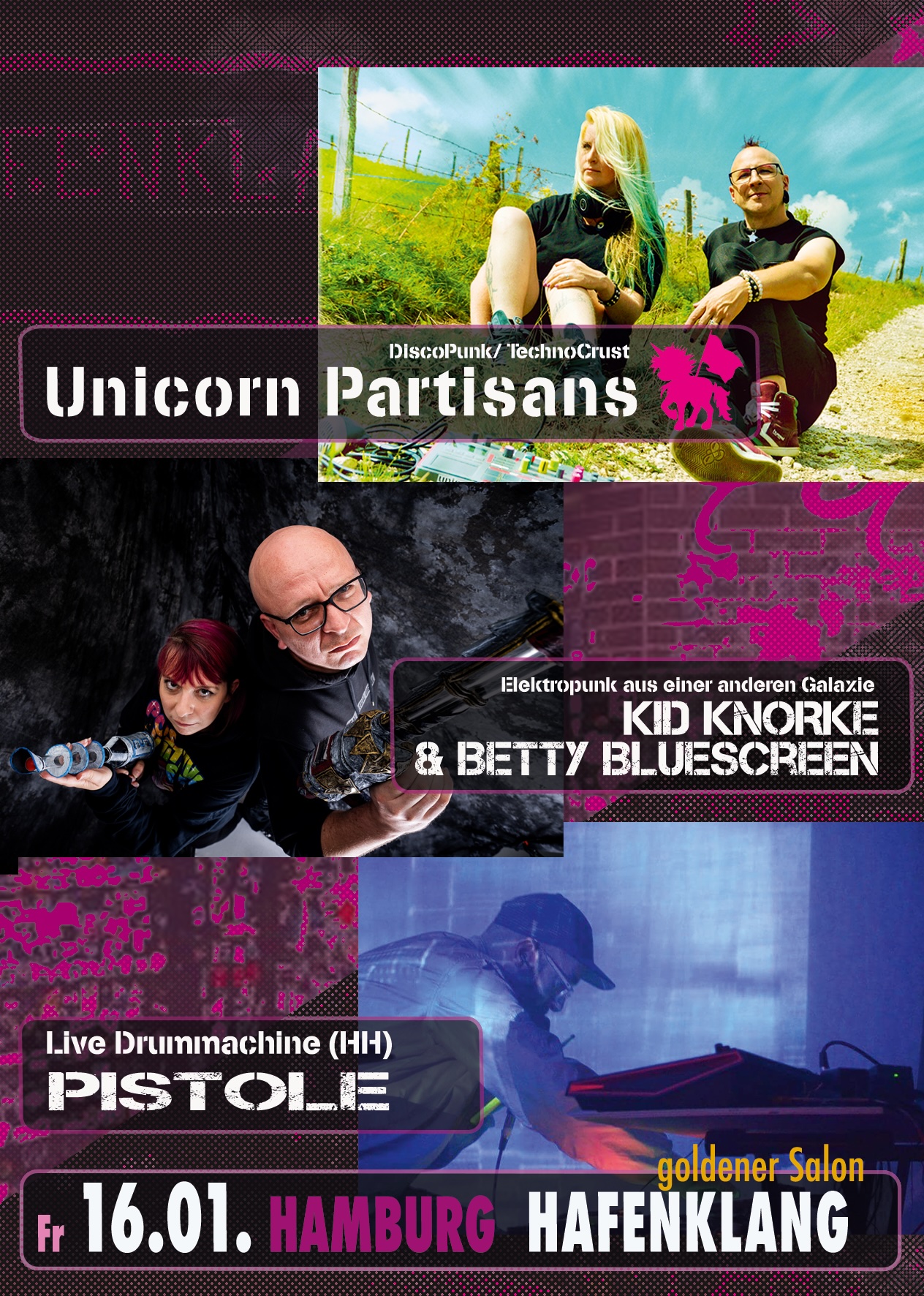 Foto - Event - Unicorn Partisans +
Kid Knorke +
Pistole