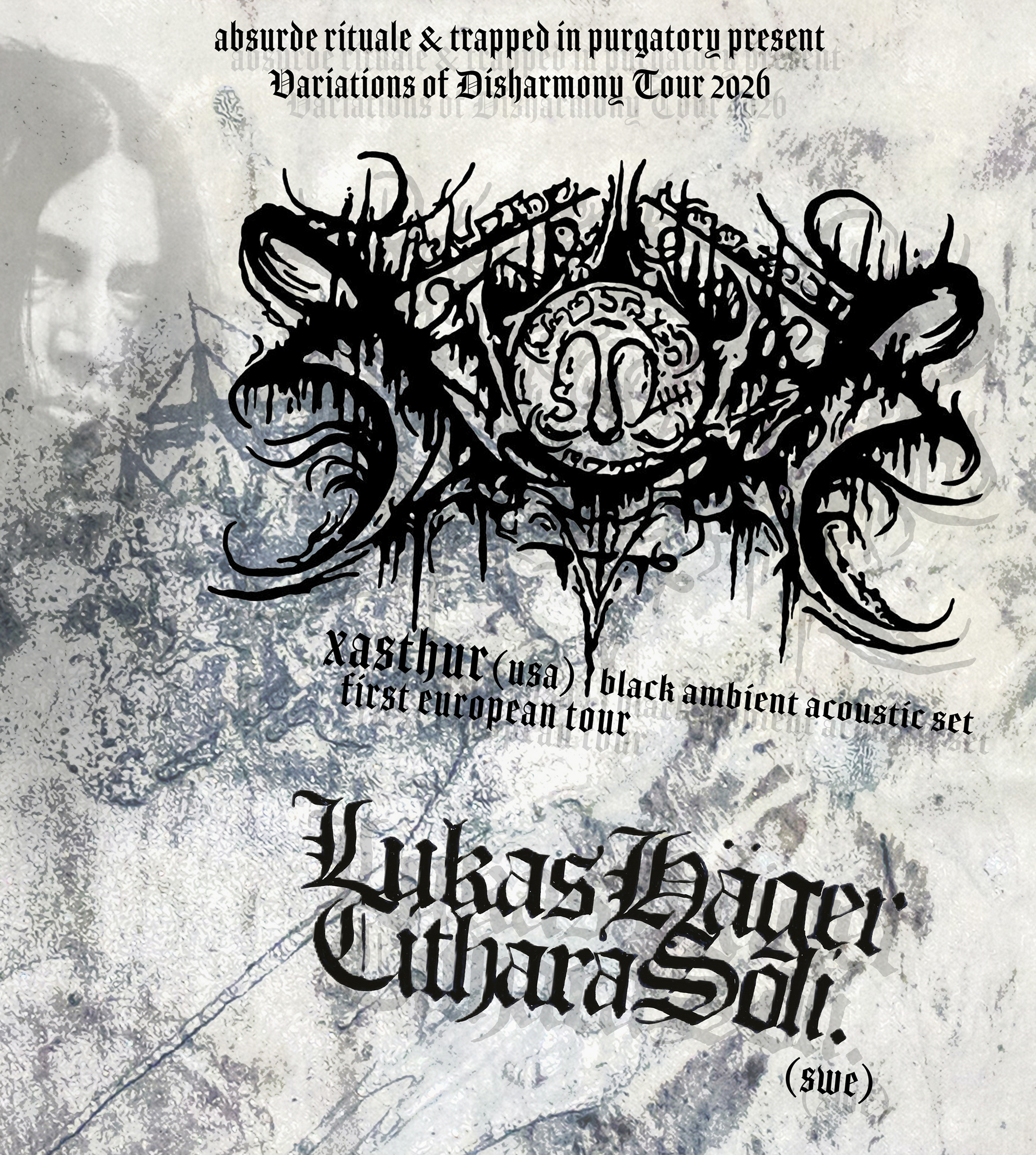 Foto - Event - trapped in purgatory präsentiert: XASTHUR (US) + LUKAS HÄGER (Swe)